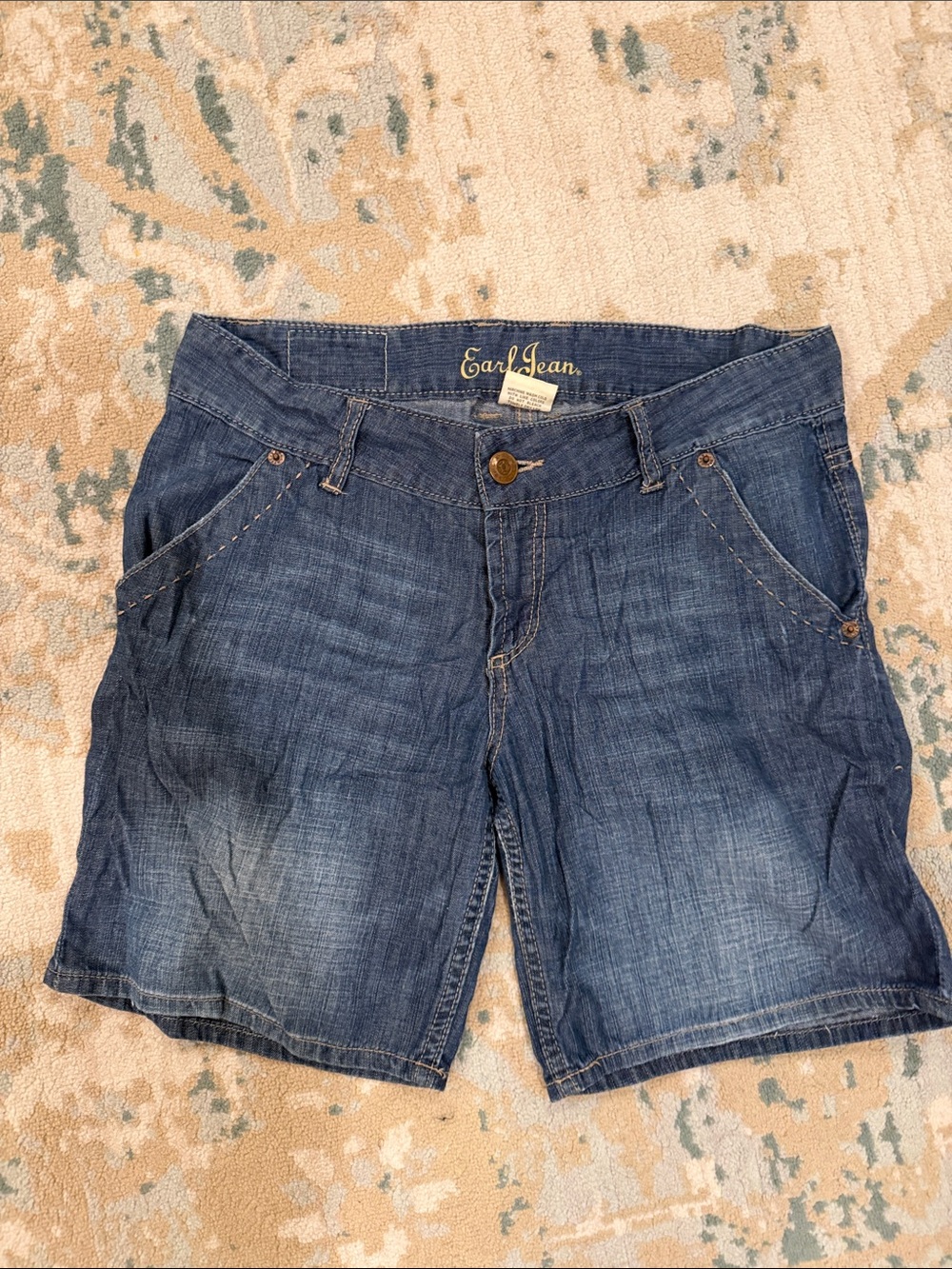 Earl Jeans Blue Denim Bermuda Shorts